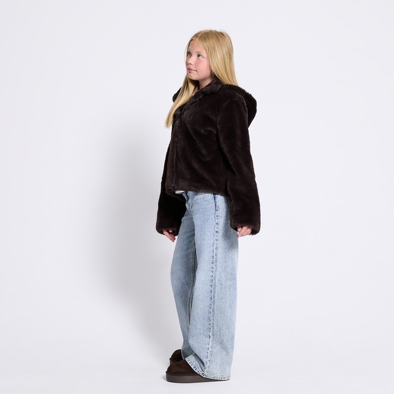 Faux fur jacket "Fur jacket" Brown